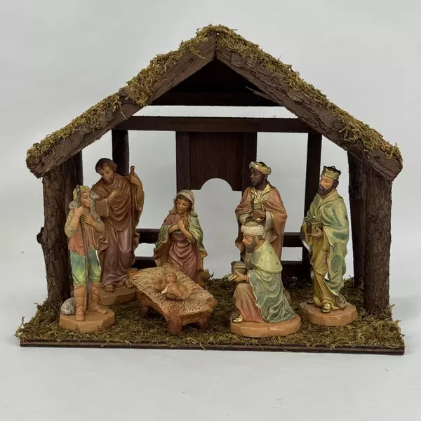 1998 Autom 13 Piece Di Giovanni Nativity Set Creche And Figures
