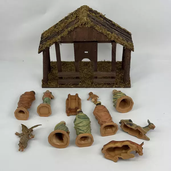 1998 Autom 13 Piece Di Giovanni Nativity Set Creche And Figures