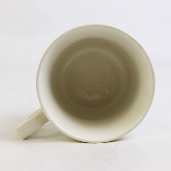 Kensington Staffords Piccadilly Stoneware Pattern Flat Cup Mug 3" Tall Ceramic