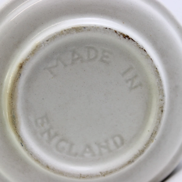 Kensington Staffords Piccadilly Stoneware Pattern Flat Cup Mug 3" Tall Ceramic