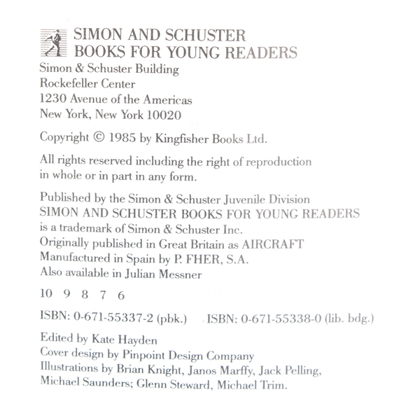 Aircraft Encyclopedia Ray Braybrook 1985 Trade Paperback