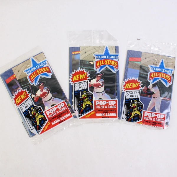 Lot of 6 Sealed Packs of 1985/1986 DONRUSS All-Star Pop-ups