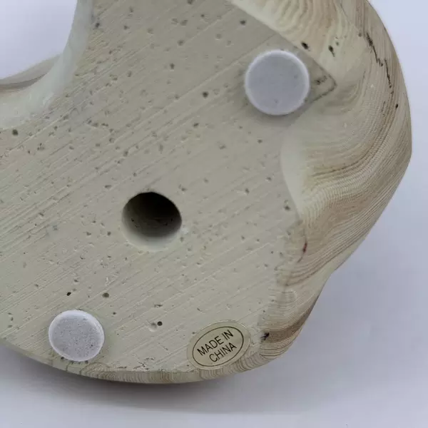 Ceramic Wood Grain Fox Sculpture