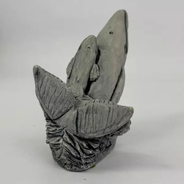 Mt St Helen's Ash Mother Whale With Calf Sculpture