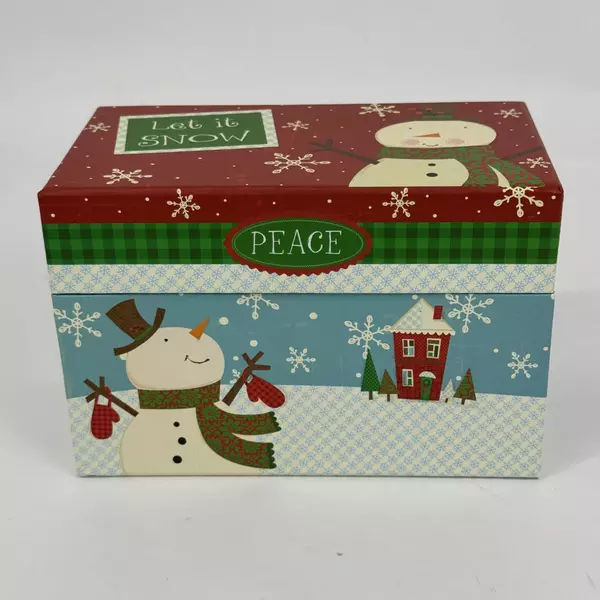 2011 Tri Coastal Design Jessica Flick Cardboard Recipe Card Box With Blank Cards