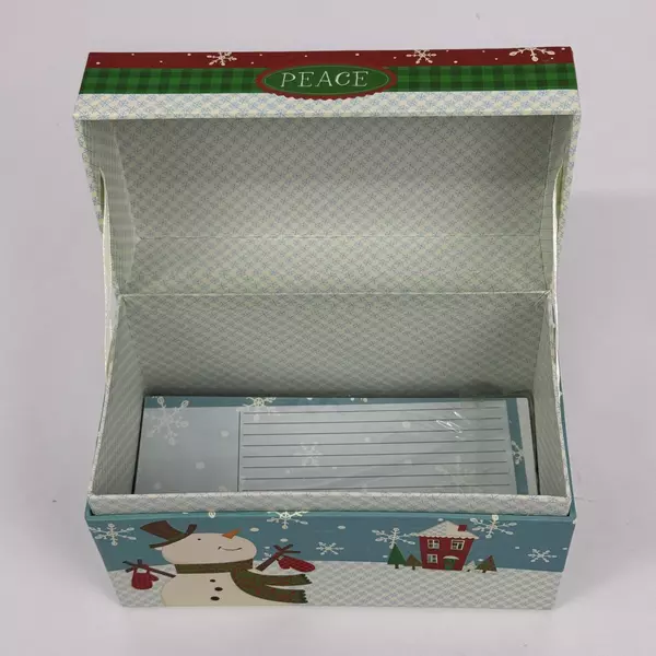 2011 Tri Coastal Design Jessica Flick Cardboard Recipe Card Box With Blank Cards
