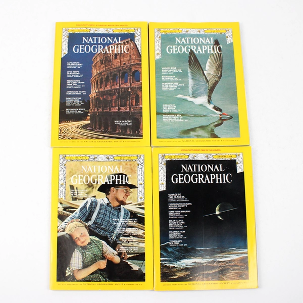 Vintage National Geographic Magazine 1970 Complete Missing One Map Insert
