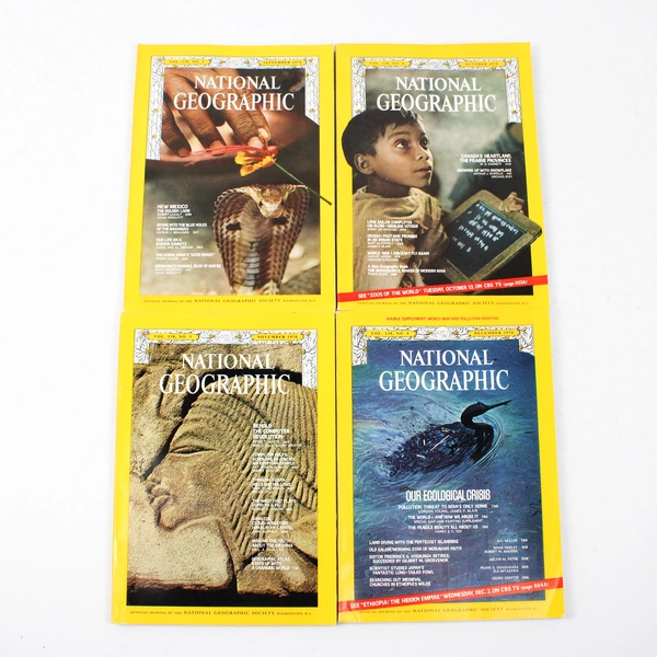 Vintage National Geographic Magazine 1970 Complete Missing One Map Insert