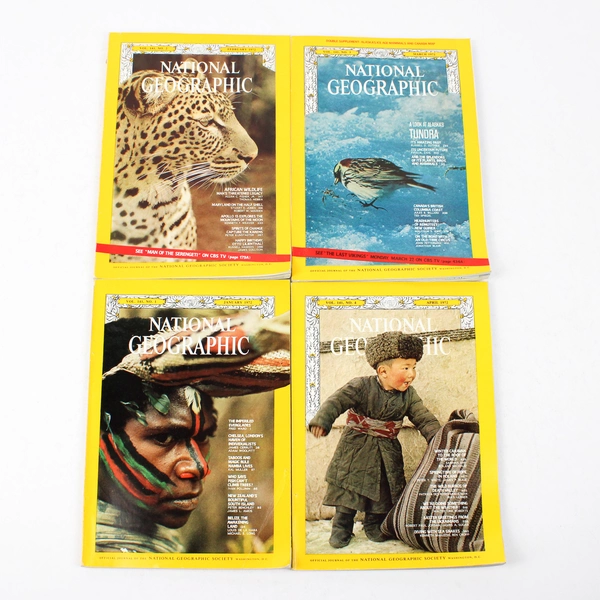 Vintage 1972 Complete National Geographic Magazine Set