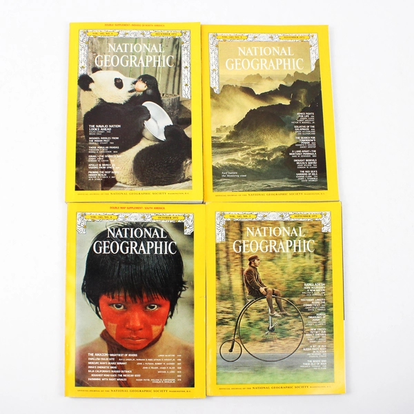 Vintage 1972 Complete National Geographic Magazine Set