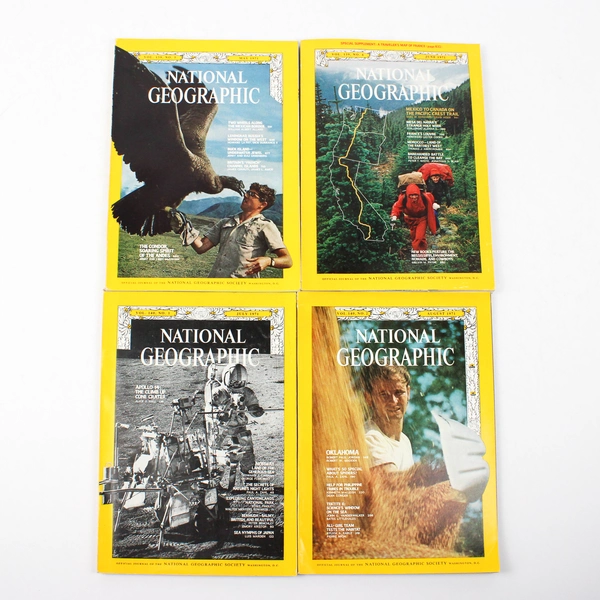 Vintage National Geographic Magazine 1971 Complete Missing One Map Insert