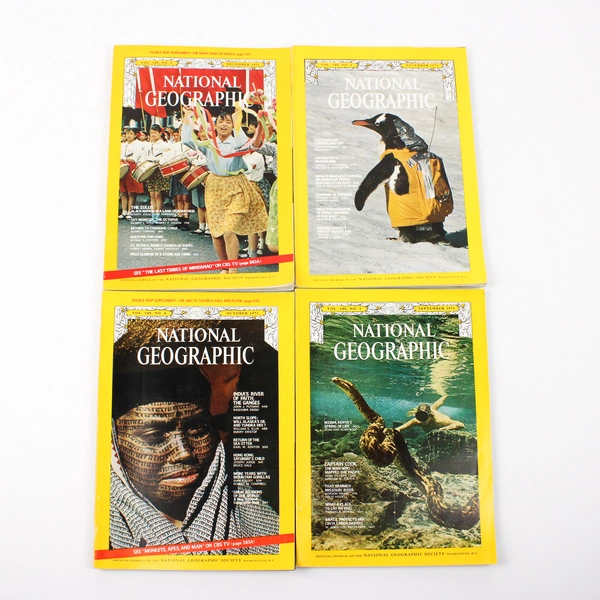 Vintage National Geographic Magazine 1971 Complete Missing One Map Insert