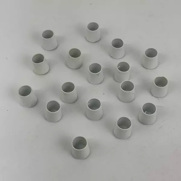 Lot of 17 PVC Slip On End Caps For Shower Curtain Rods Etc 3/4 Inch