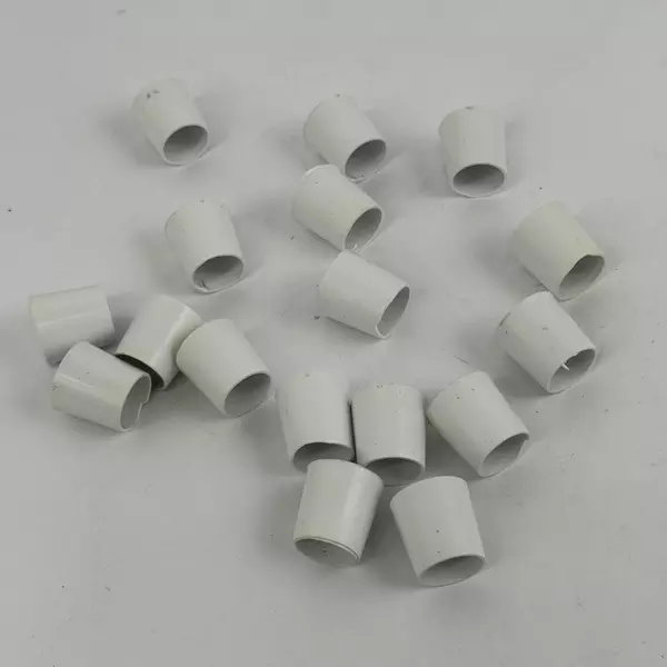 Lot of 17 PVC Slip On End Caps For Shower Curtain Rods Etc 3/4 Inch