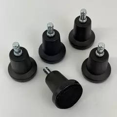 Set of 5 High Profile Bell Glides Floor Protectors Furniture Feet Caps