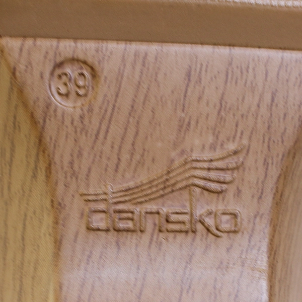 Dansko Jessie Brown Leather Lizard Platform Sandals Women's US Size 8.5