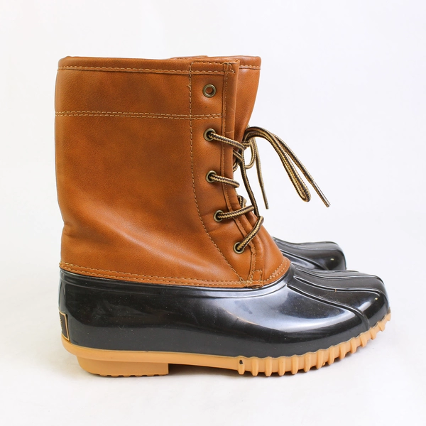 The Original Duck Boot Arianna Rain/Snow Boots Brown Women's US Size 7.5M