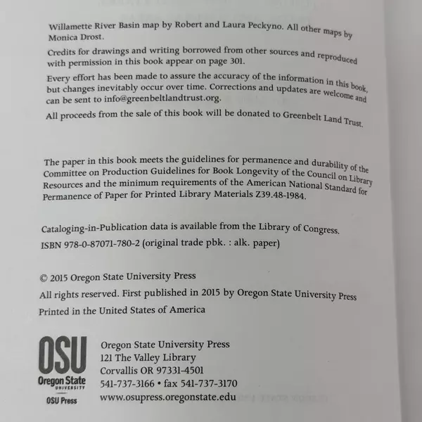 Wild in the Willamette 2015 Paperback Oregon's Parks & Trails Guide