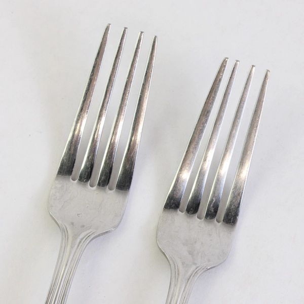 Set of 2 Reed & Barton Woodlawn West End Stainless Steel Dinner Forks