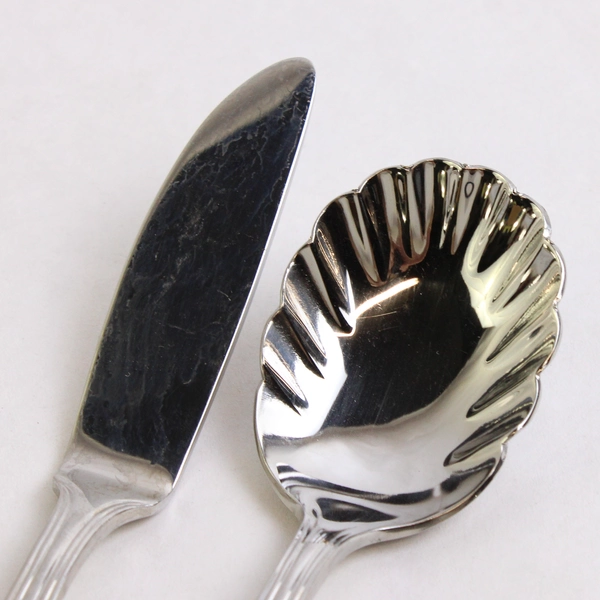 5 Piece Reed & Barton Woodlawn West End Stainless Steel Hostess Set