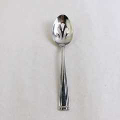 Reed & Barton Woodlawn West End Stainless Steel Pierced Serving Spoon