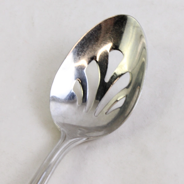 Reed & Barton Woodlawn West End Stainless Steel Pierced Serving Spoon