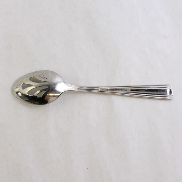 Reed & Barton Woodlawn West End Stainless Steel Pierced Serving Spoon