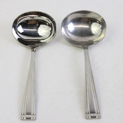 Set of 2 Reed & Barton Woodlawn West End Stainless Steel Gravy Ladles