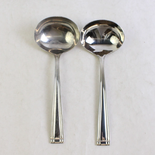 Set of 2 Reed & Barton Woodlawn West End Stainless Steel Gravy Ladles