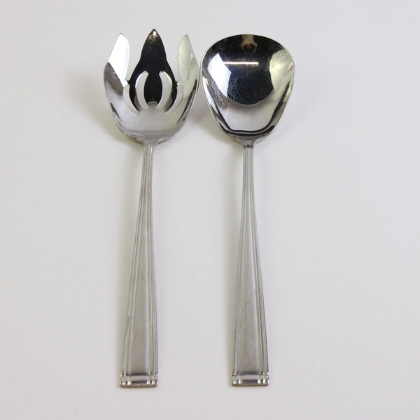 2 Piece Set Reed & Barton Woodlawn West End Salad Serving Utensils