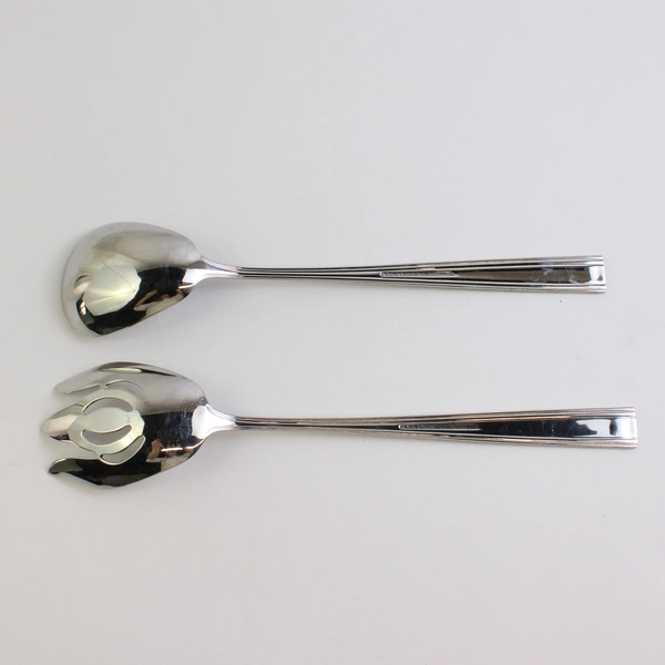 2 Piece Set Reed & Barton Woodlawn West End Salad Serving Utensils