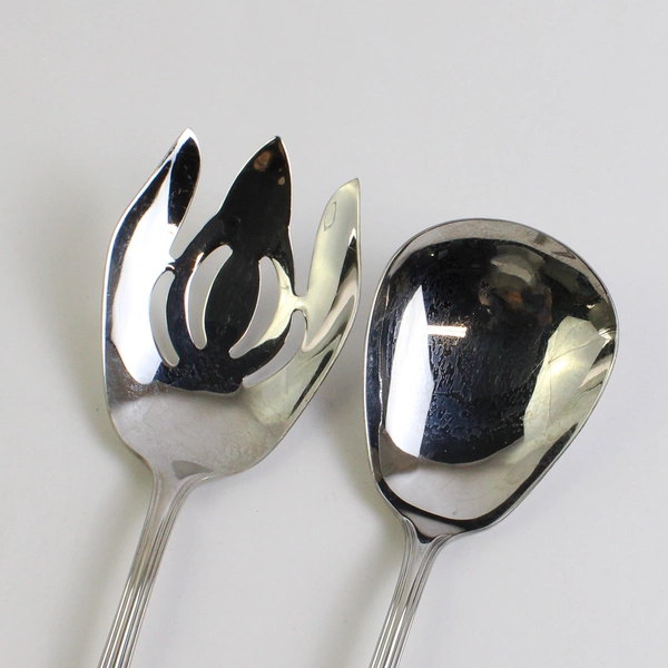 2 Piece Set Reed & Barton Woodlawn West End Salad Serving Utensils