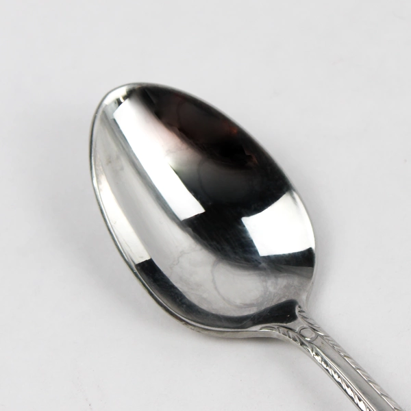 Lot Of 5 Hampton Silversmiths Rachelle-Frost (Stainless) Oval Soup Spoons