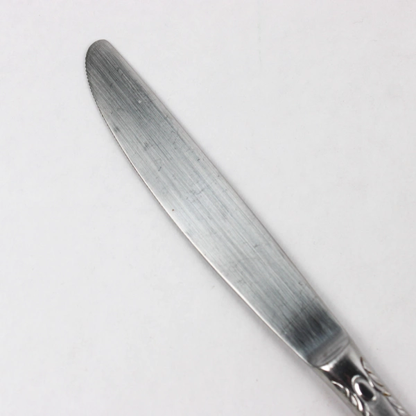 Lot Of 5 Hampton Silversmiths Rachelle-Frost (Stainless) Solid Dinner Knives