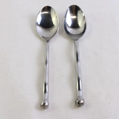 Set of 2 Cambridge Squiggle Stainless Steel Soup Spoons