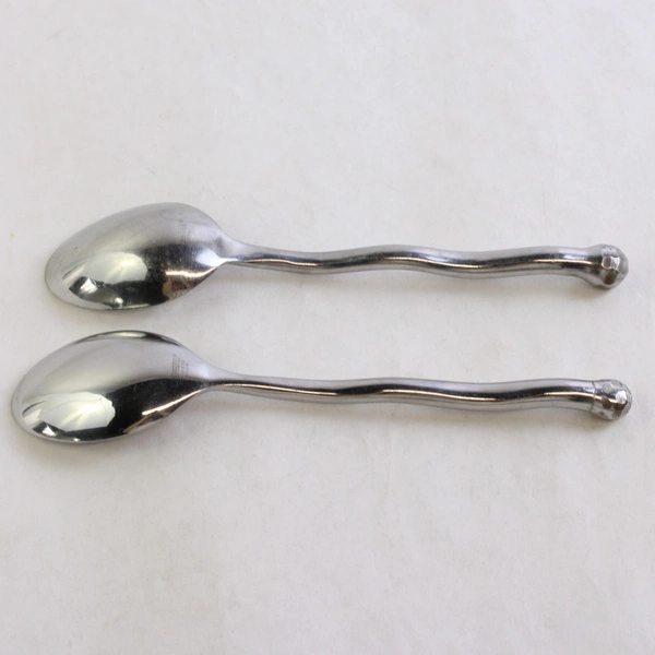 Set of 2 Cambridge Squiggle Stainless Steel Soup Spoons