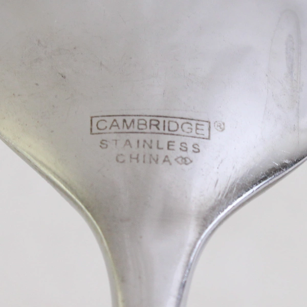 Set of 2 Cambridge Squiggle Stainless Steel Soup Spoons