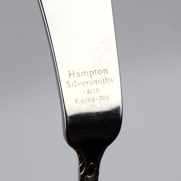 Lot Of 4 Hampton Silversmiths Rachelle-Frost (Stainless) 4 Dinner 1 Butter Knife