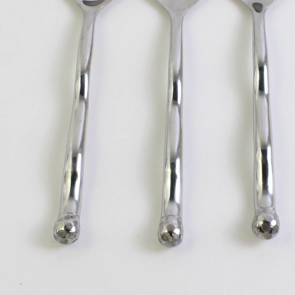 Set of 3 Cambridge Squiggle Stainless Steel Soup Spoons