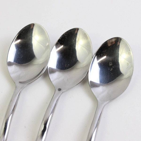 Set of 3 Cambridge Squiggle Stainless Steel Soup Spoons