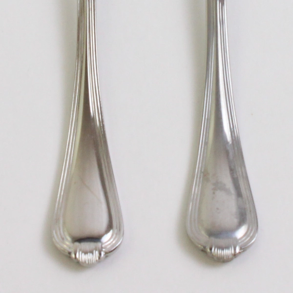 2 Pc Set Pfaltzgraff Addison Shell Sugar Spoon and Butter Knife