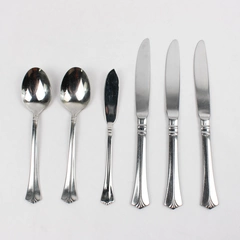 Lot Of 6 Pfaltzgraff Ellington (Stainless) Flatware 2 Soup, 1 Butter, 3 Knives