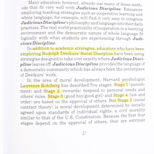 Judicious Discipline by Forrest Gathercoal 5th Edition 2001 Paperback