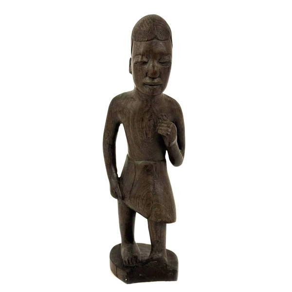 Hand Carved Wood Male African Figurine 8.25 Inch