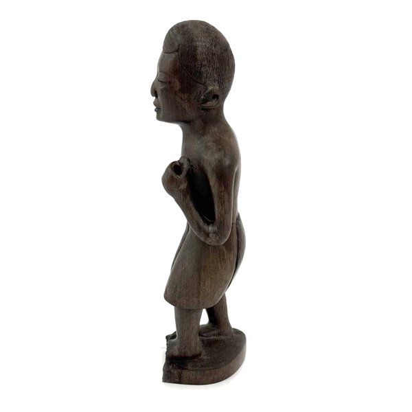 Hand Carved Wood Male African Figurine 8.25 Inch