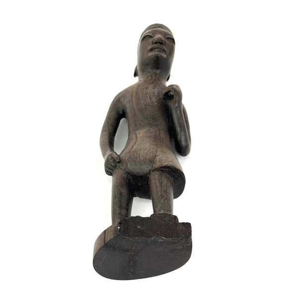 Hand Carved Wood Male African Figurine 8.25 Inch