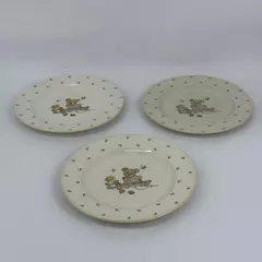 Set of 3 Mikasa Teddy Dinner Plates 10 Inch