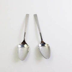 VTG Set of 2 International Silver Evangeline Stainless Steel Serving Spoons