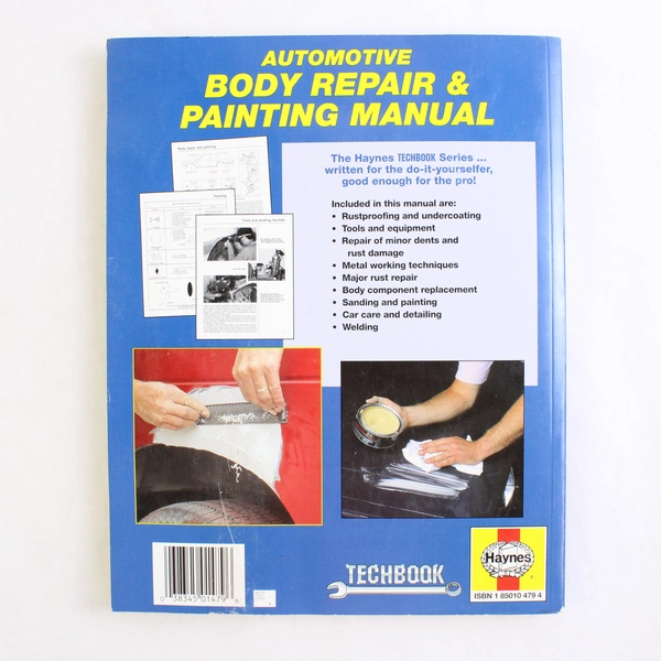 Vintage Haynes Techbook Automotive Body Repair & Painting Manual 1989 Paperback