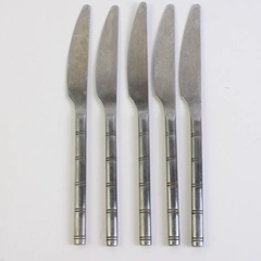 Lot Of 5 Hampton Silversmiths HSV119 (Stainless) Flatware Dinner Knives